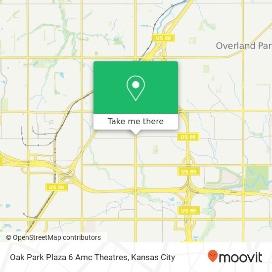 Oak Park Plaza 6 Amc Theatres map