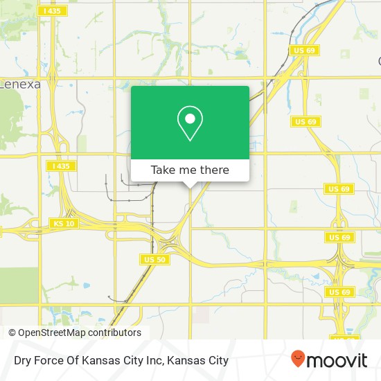 Dry Force Of Kansas City Inc map