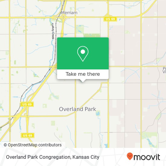 Overland Park Congregation map