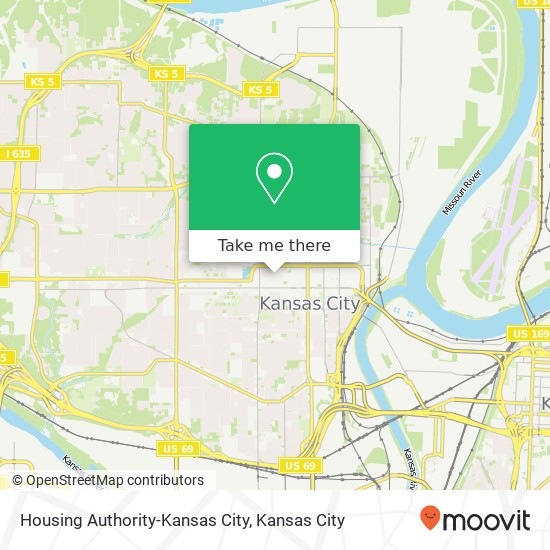 Mapa de Housing Authority-Kansas City