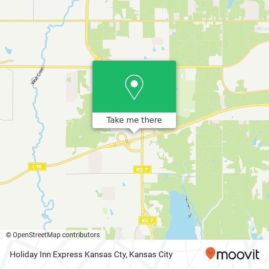 Mapa de Holiday Inn Express Kansas Cty