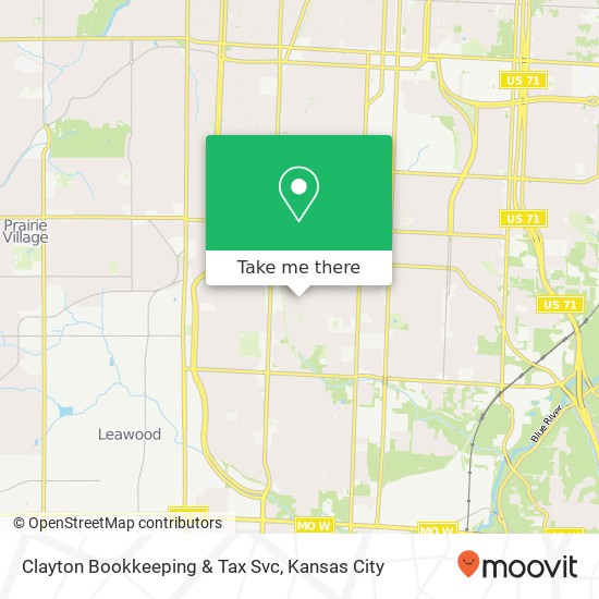 Clayton Bookkeeping & Tax Svc map