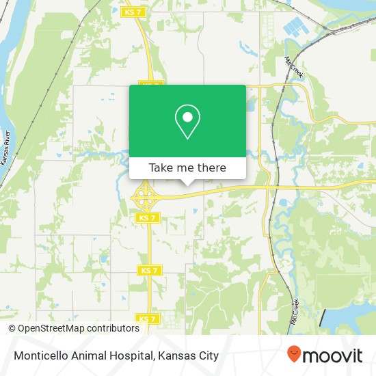 Mapa de Monticello Animal Hospital