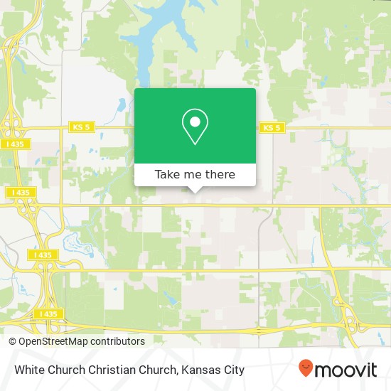 White Church Christian Church map