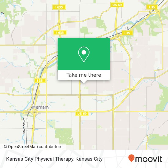 Mapa de Kansas City Physical Therapy