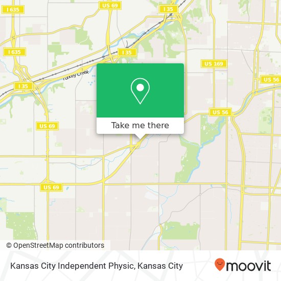Kansas City Independent Physic map