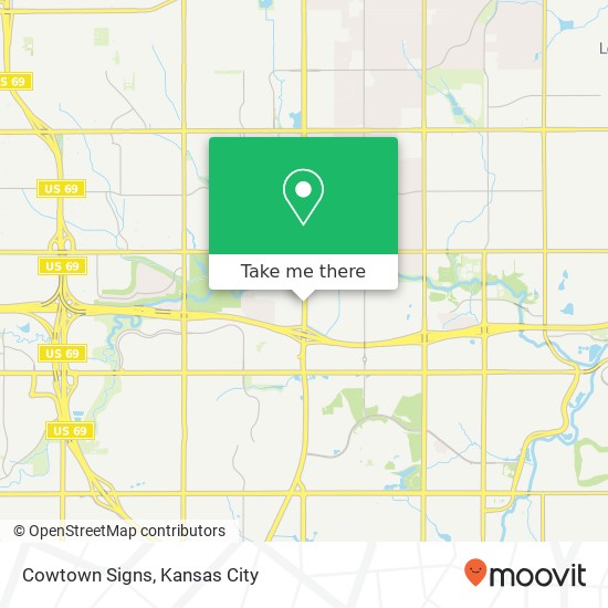 Cowtown Signs map