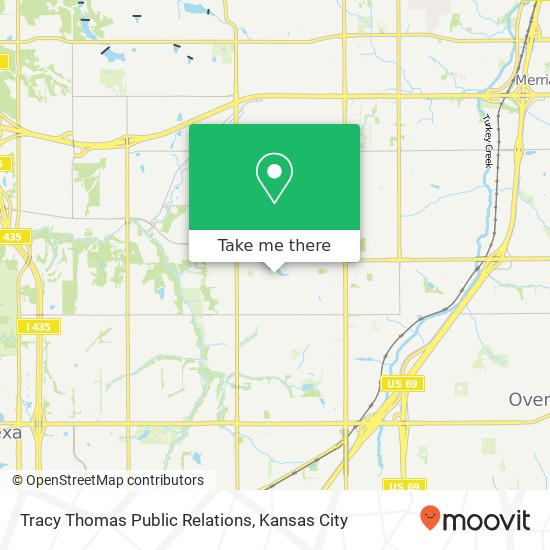 Tracy Thomas Public Relations map