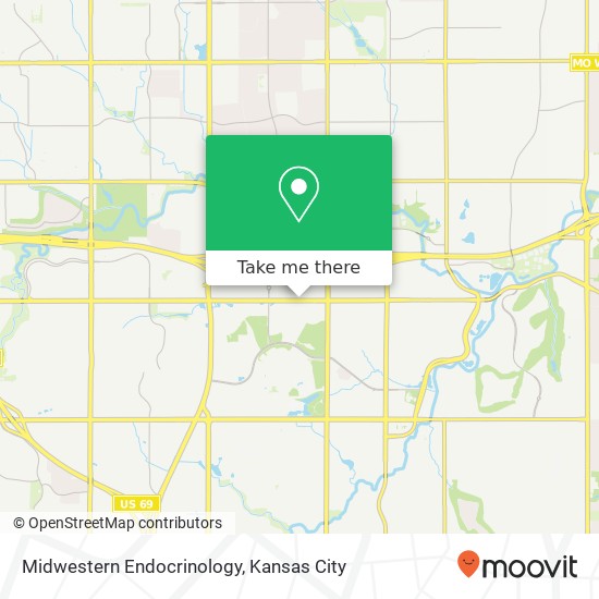 Midwestern Endocrinology map