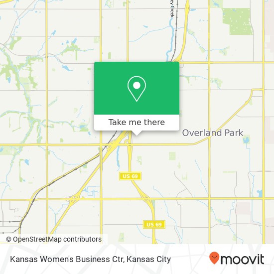 Kansas Women's Business Ctr map