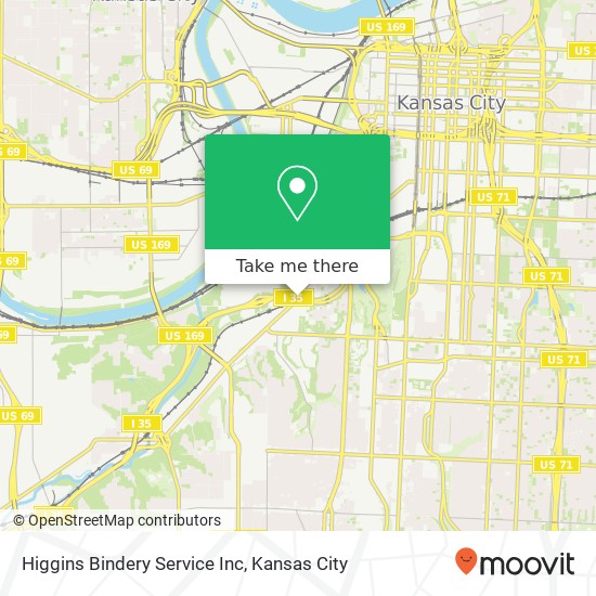 Mapa de Higgins Bindery Service Inc