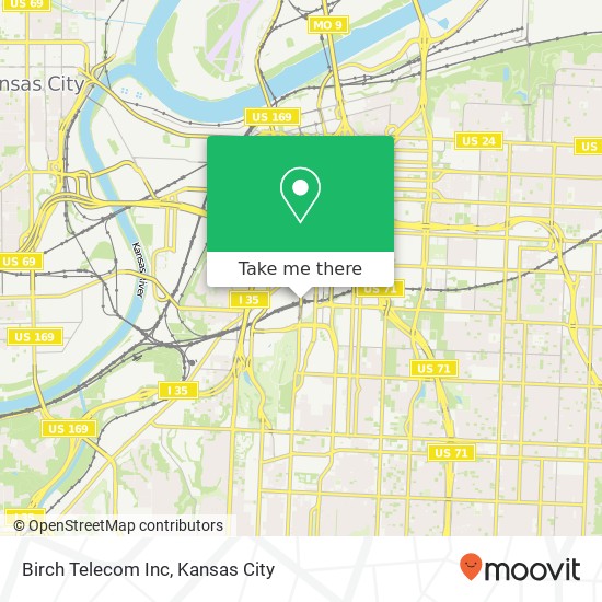 Mapa de Birch Telecom Inc
