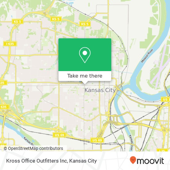 Kross Office Outfitters Inc map
