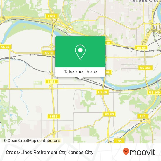 Mapa de Cross-Lines Retirement Ctr