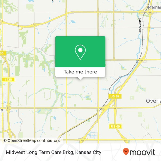 Midwest Long Term Care Brkg map
