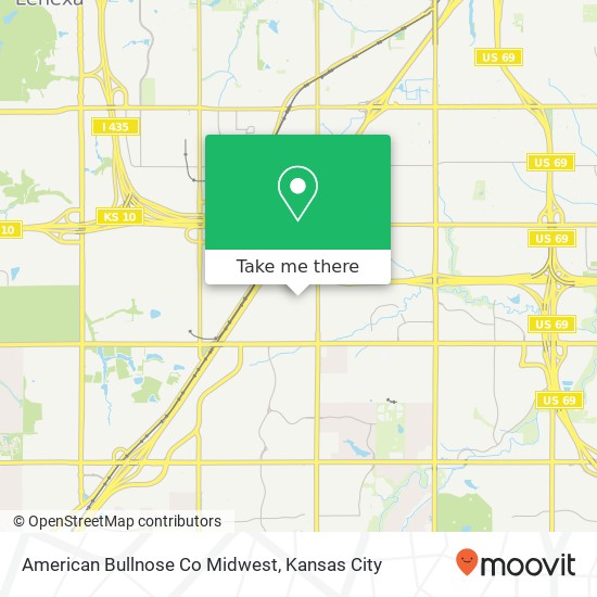 Mapa de American Bullnose Co Midwest