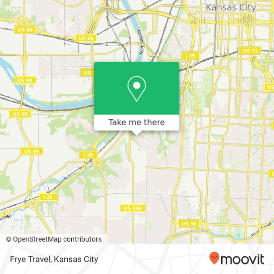 Frye Travel map