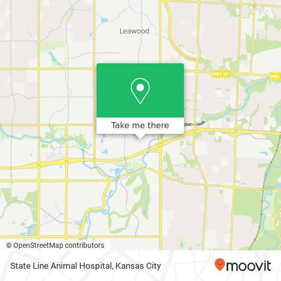 State Line Animal Hospital map