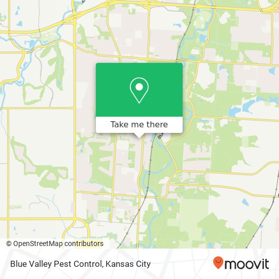 Blue Valley Pest Control map