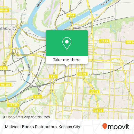 Midwest Books Distributors map