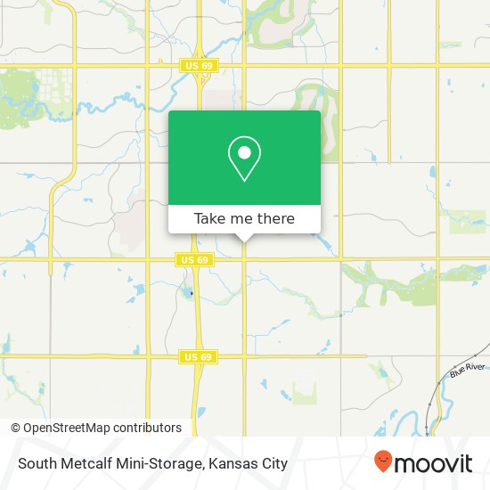 South Metcalf Mini-Storage map