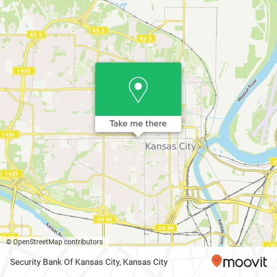 Security Bank Of Kansas City map