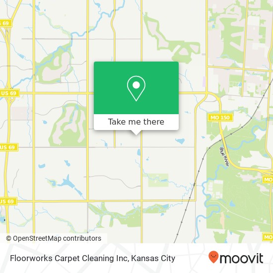 Mapa de Floorworks Carpet Cleaning Inc