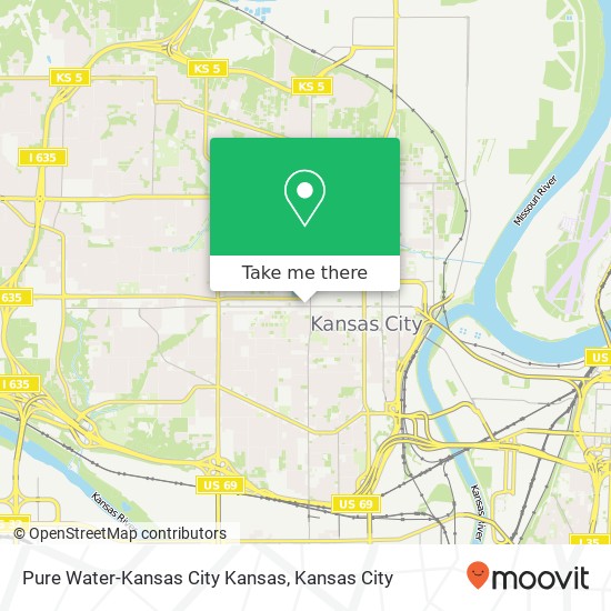 Pure Water-Kansas City Kansas map