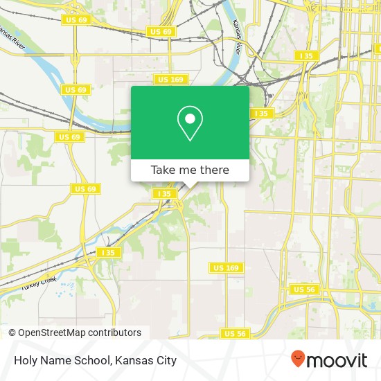 Holy Name School map