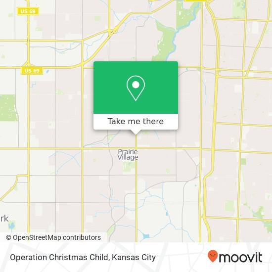 Operation Christmas Child map