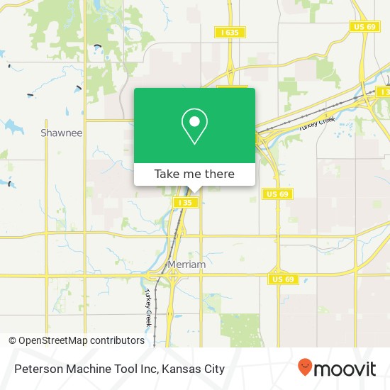 Mapa de Peterson Machine Tool Inc