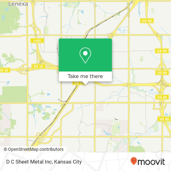 D C Sheet Metal Inc map