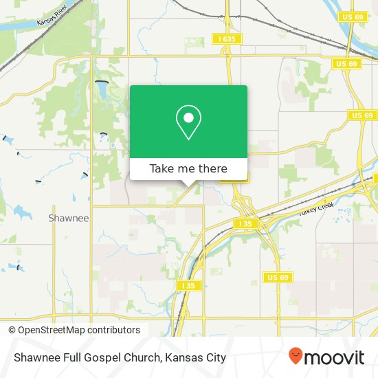 Mapa de Shawnee Full Gospel Church