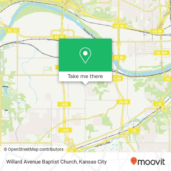 Mapa de Willard Avenue Baptist Church