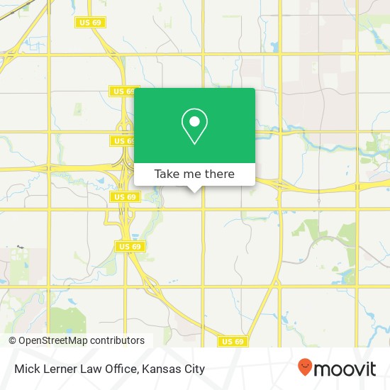 Mick Lerner Law Office map