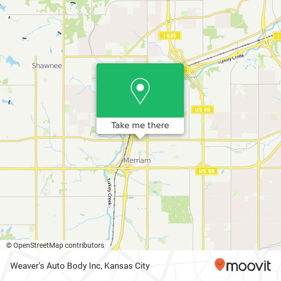 Weaver's Auto Body Inc map