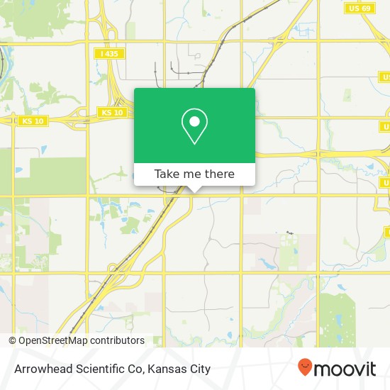 Arrowhead Scientific Co map