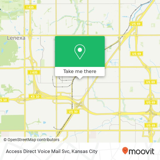 Mapa de Access Direct Voice Mail Svc