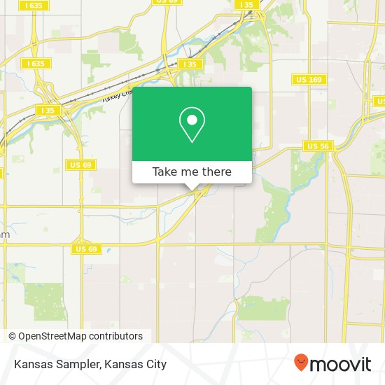 Kansas Sampler map