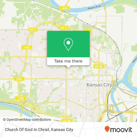 Church Of God In Christ map