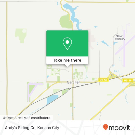 Andy's Siding Co map