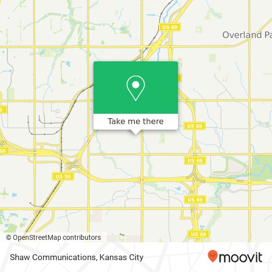 Shaw Communications map