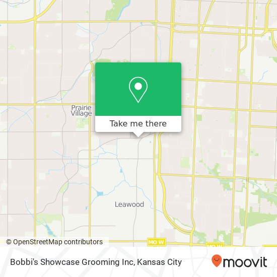 Mapa de Bobbi's Showcase Grooming Inc