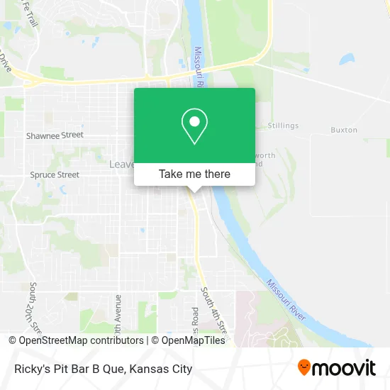 Ricky's Pit Bar B Que map