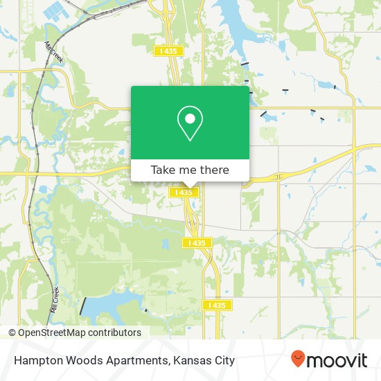 Hampton Woods Apartments map