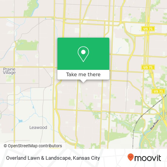 Overland Lawn & Landscape map