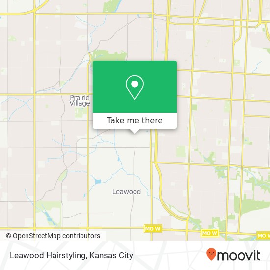 Leawood Hairstyling map