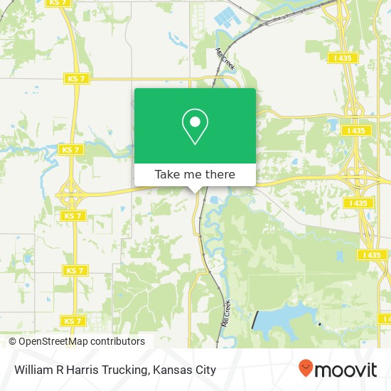 William R Harris Trucking map