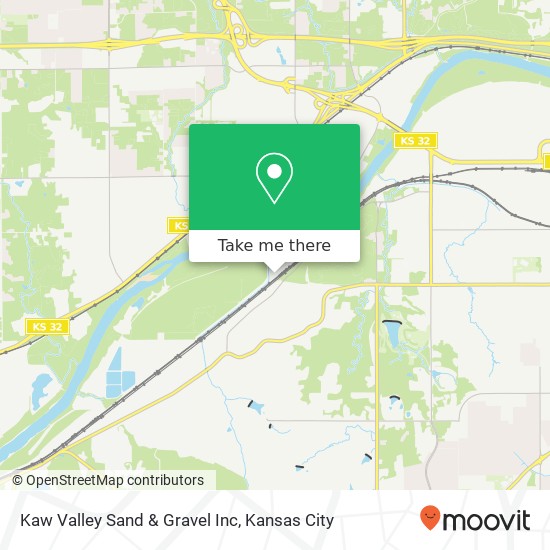 Kaw Valley Sand & Gravel Inc map