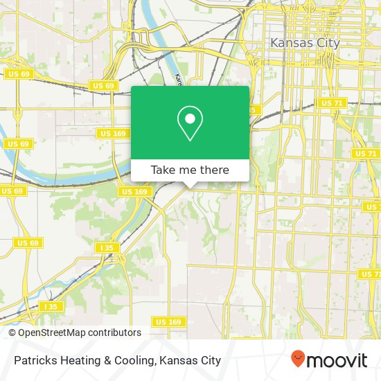 Patricks Heating & Cooling map